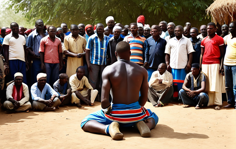니제르에서 인기 있는 스포츠 - Football Passion**
"A vibrant scene of children playing football (soccer) in a Niger village, fully... 니제르에서 인기 있는 스포츠 - Football Passion**
"A vibrant scene of children playing football (soccer) in a Niger village, fully...