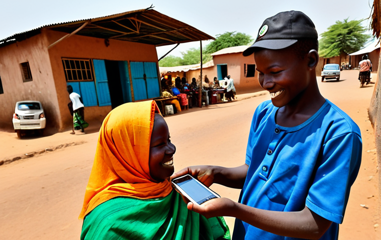 니제르 화폐 단위 및 환전 방법 - **Image Prompt 2: Currency Exchange: Official vs. Market Contrasts**
    A split or dual-panel image...