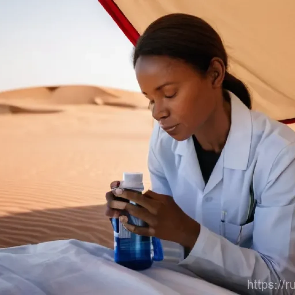 니제르 여행자 보험 필수 여부 - **Prompt:** "A middle-aged female traveler, appearing pale and fatigued, is comfortably resting on a...